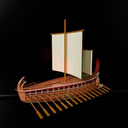 Theseus’s Ship - Ancient ship 3d model