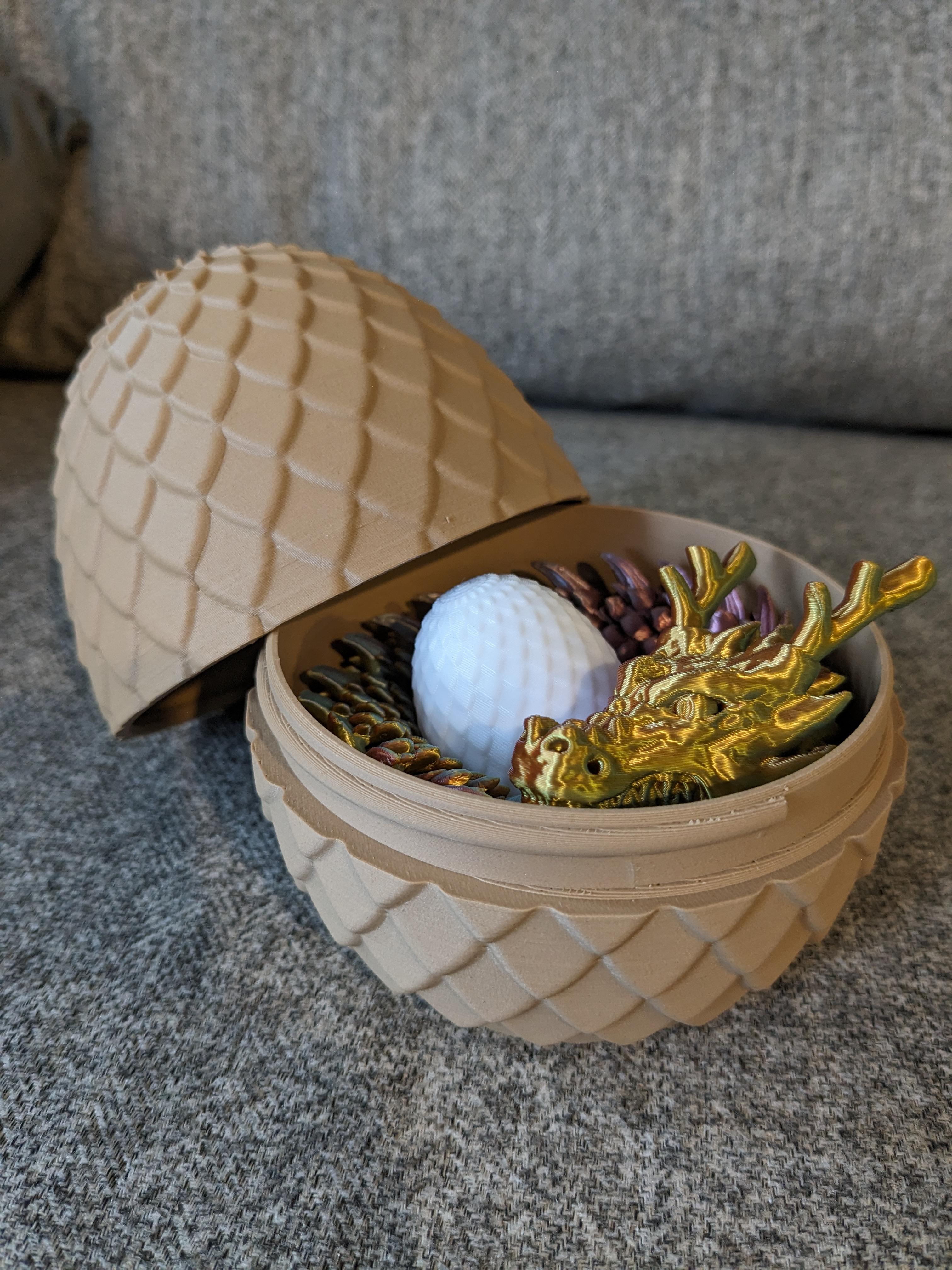 New and Improved Threaded Dragon Egg 3d model