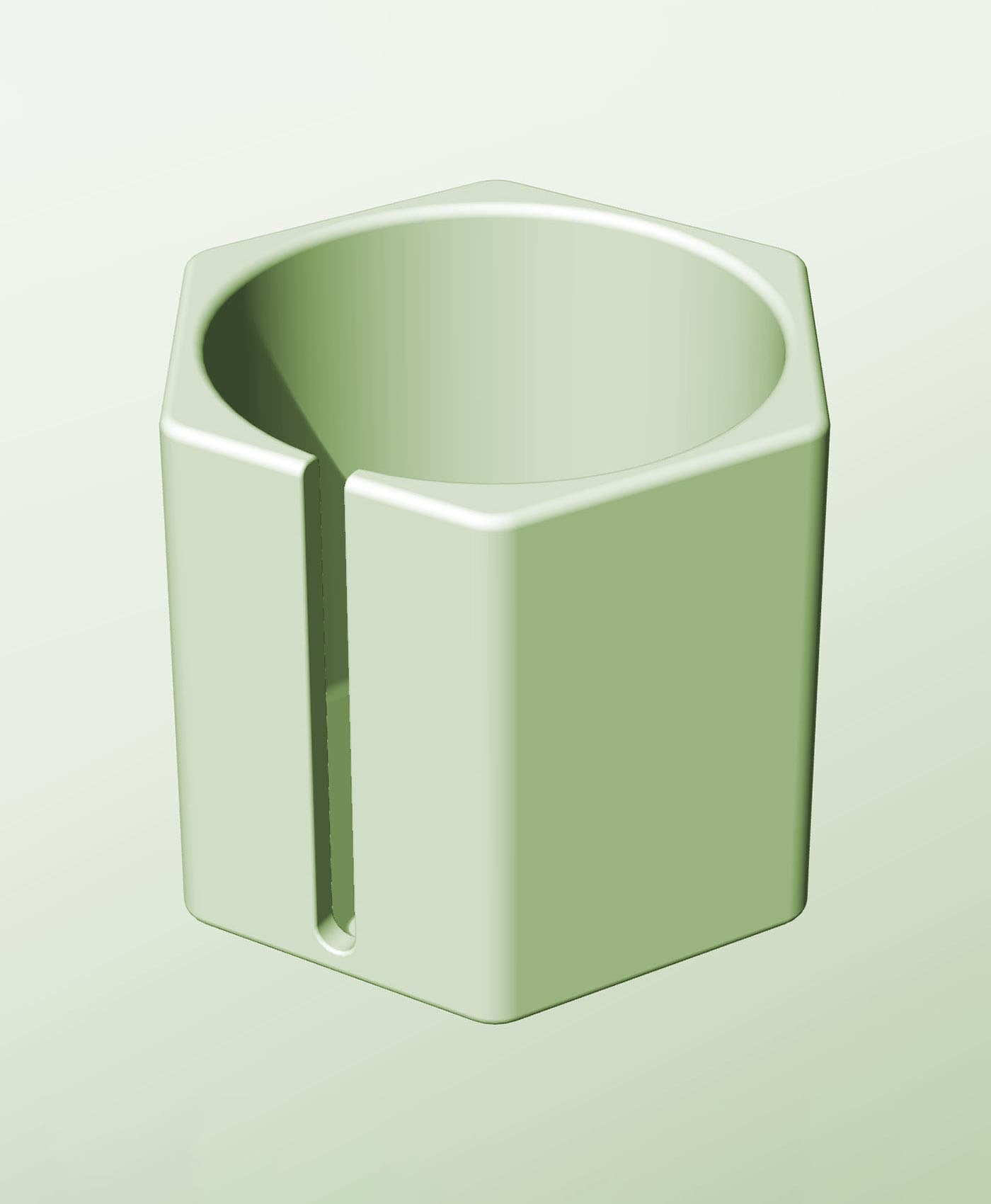 CH128-130-S Modular stacking slotted container for home decor 3d model