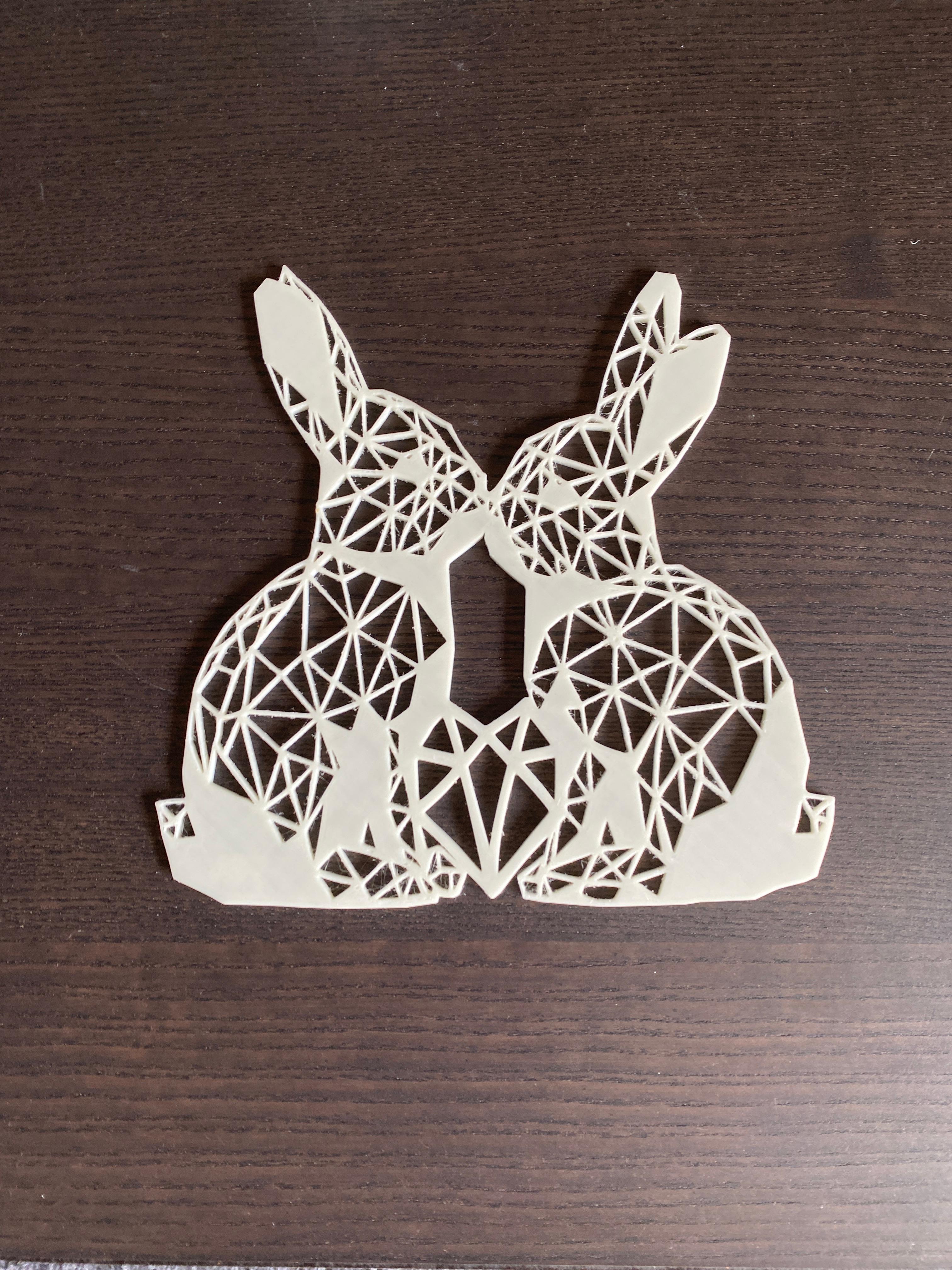 2 Rabbits and a heart.stl 3d model