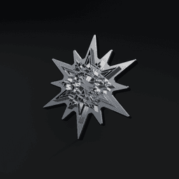 Rammstein star ear stud 3d model
