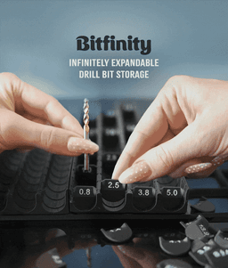 Bitfinity β Infinitely Expandable Drill Bit Storage System 3d model