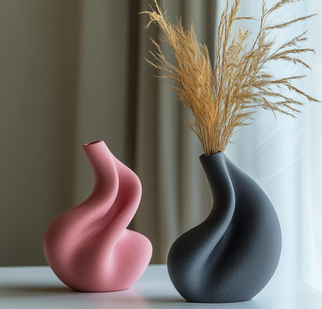 Eleganza Twist Vase Set – Bold, Fashion-Forward Decor for Modern Interiors 3d model