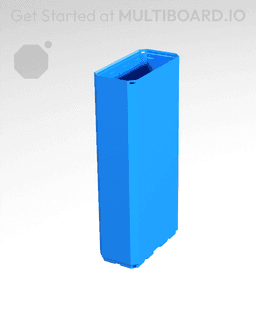 1x2x4 CU - Simple Walls - Multibin Shell 3d model