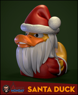 Santa Duck 3d model