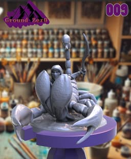 ScorpionFolk Worrior Sword and Shield 3d model