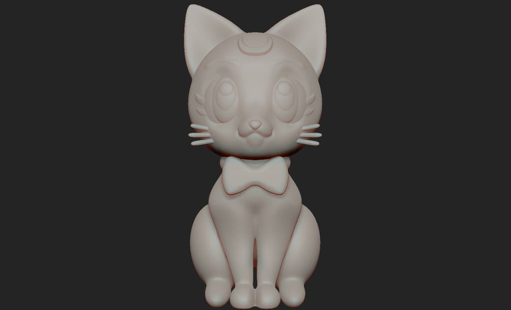 Sailor Moon Luna 3d model