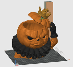 Pumpkin King Candy Bowl 3MF | Halloween Multi-Color | Functional 3d model