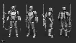 Custom Heavy infantry mandalorian armor 3d model