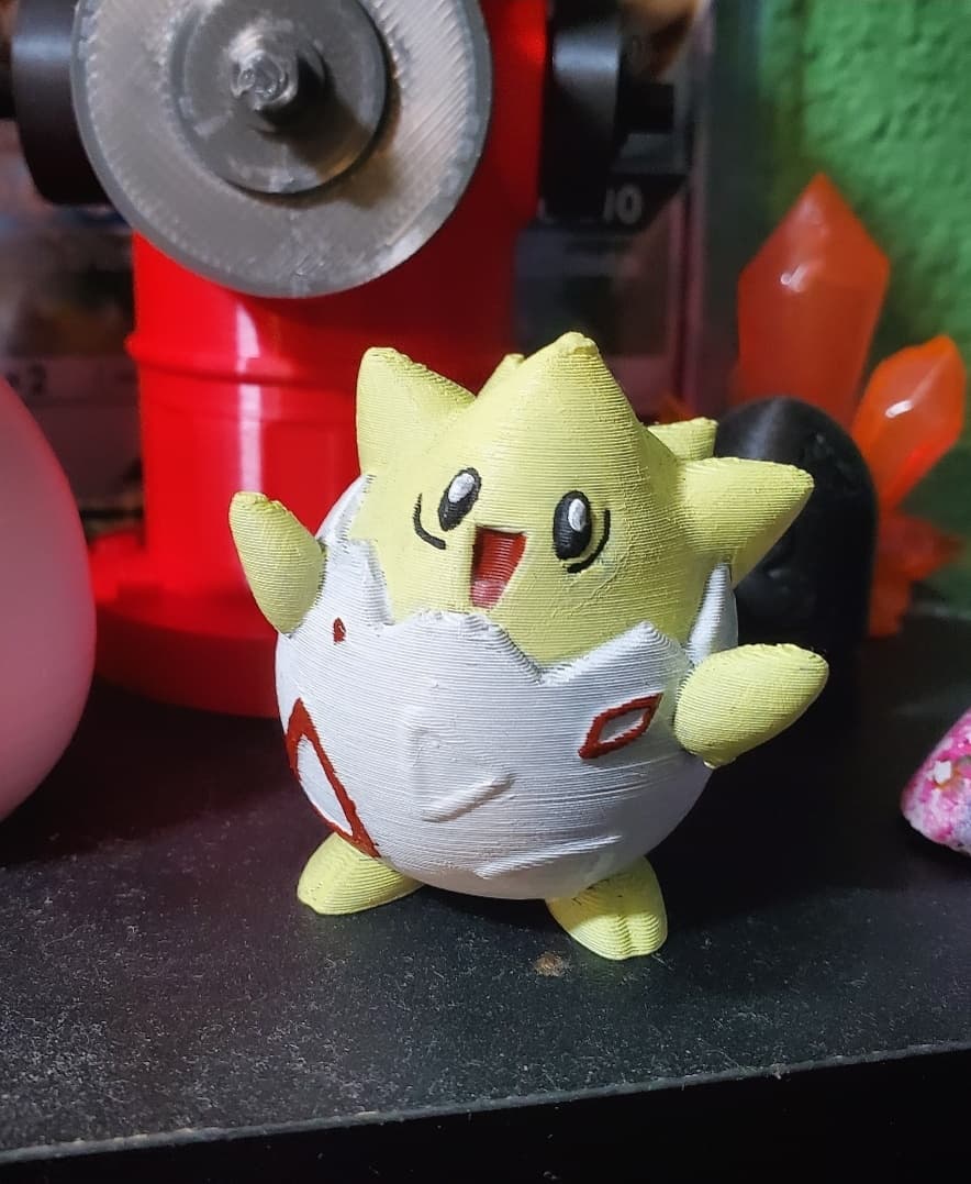 Partially-painted Togepi.