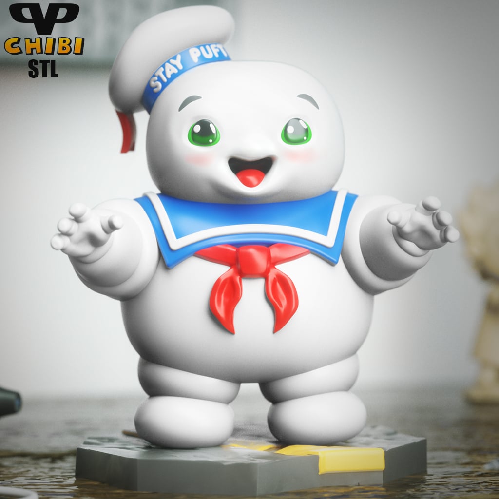 Stay Puft Chibi STL for 3D Printing ChibiSTL 3DXM 3d model