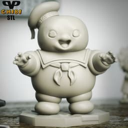 Stay Puft Chibi STL for 3D Printing ChibiSTL 3DXM 3d model