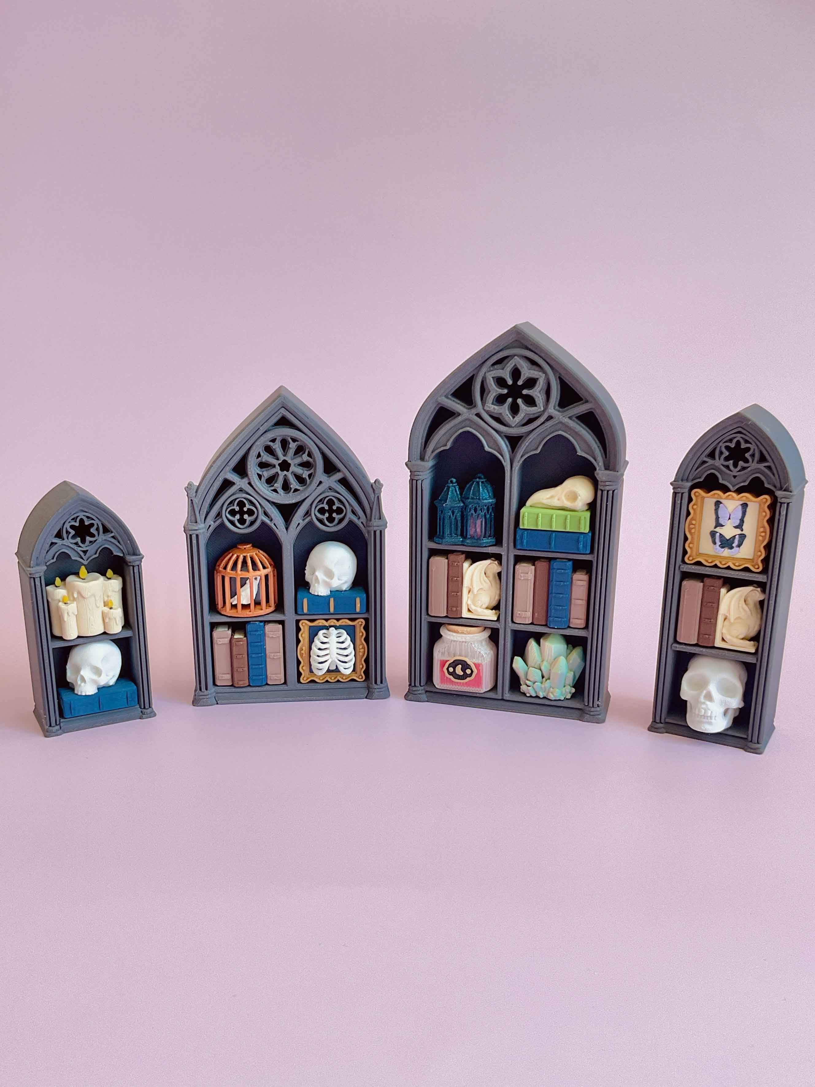 Gothic Library No.2 Multi Clicker Keychain Fidget Toy Bundle 3d model