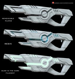 Umbaran blaster rifle 3d model