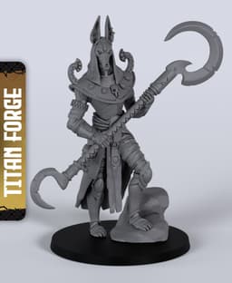 Nuru, Cunning of Ur - With Free Dragon Warhammer - 5e DnD Inspired for RPG and Wargamers 3d model