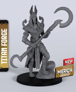 Nuru, Cunning of Ur - With Free Dragon Warhammer - 5e DnD Inspired for RPG and Wargamers 3d model