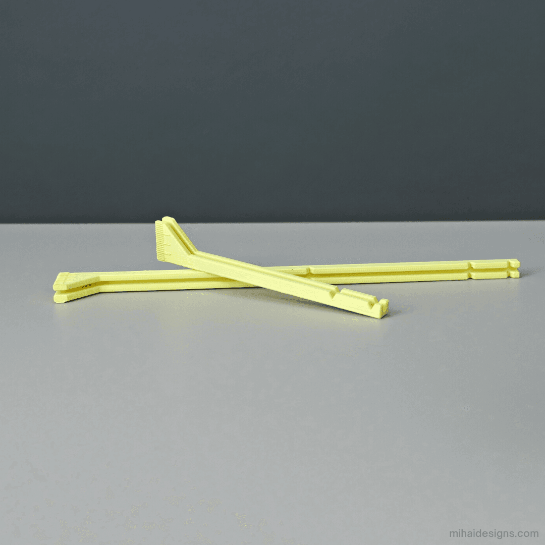 Extruder E-steps calibration tool - Two sizes available. - 3d model