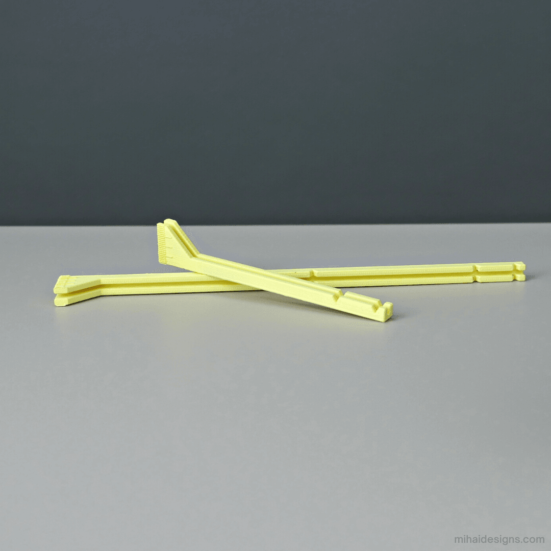 Extruder E-steps calibration tool - Two sizes available. - 3d model