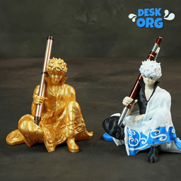 Gintoki Sakata Pen Holder – A Samurai’s Desk Companion! 3d model