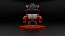 Muscle Mouse Warrior 3D Print Model Low-poly 3D print model 3d model