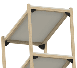 Parametric Basic Storage Shelf with SORSET Type 2 Bracket 3d model