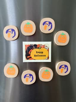 Spooky Halloween Sugar Cookie Magnets 3d model