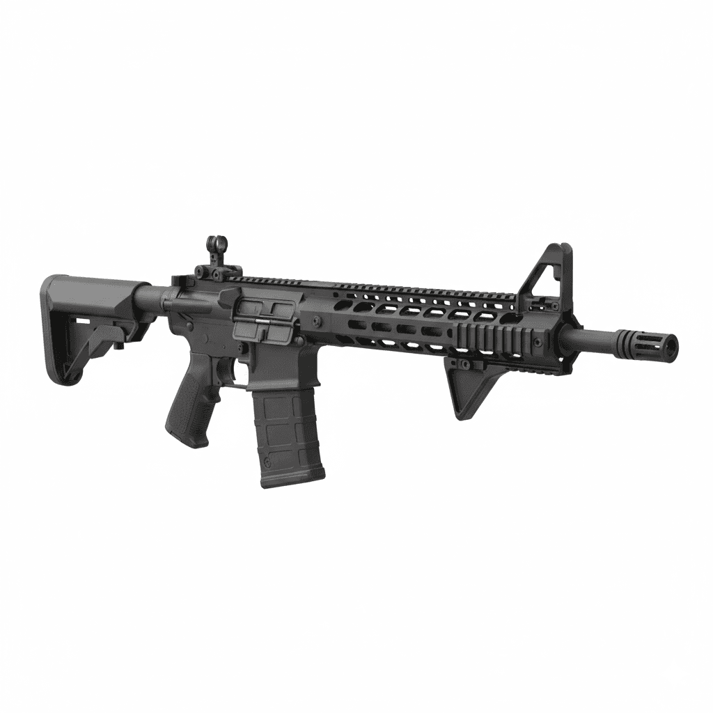Gun Daniel Defense DDM4 Tactical Rifle 3d model