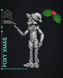 Foxy Christmas - FNAF - Fan Art 3d model