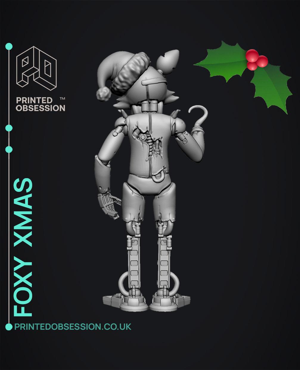 Foxy Christmas - FNAF - Fan Art 3d model