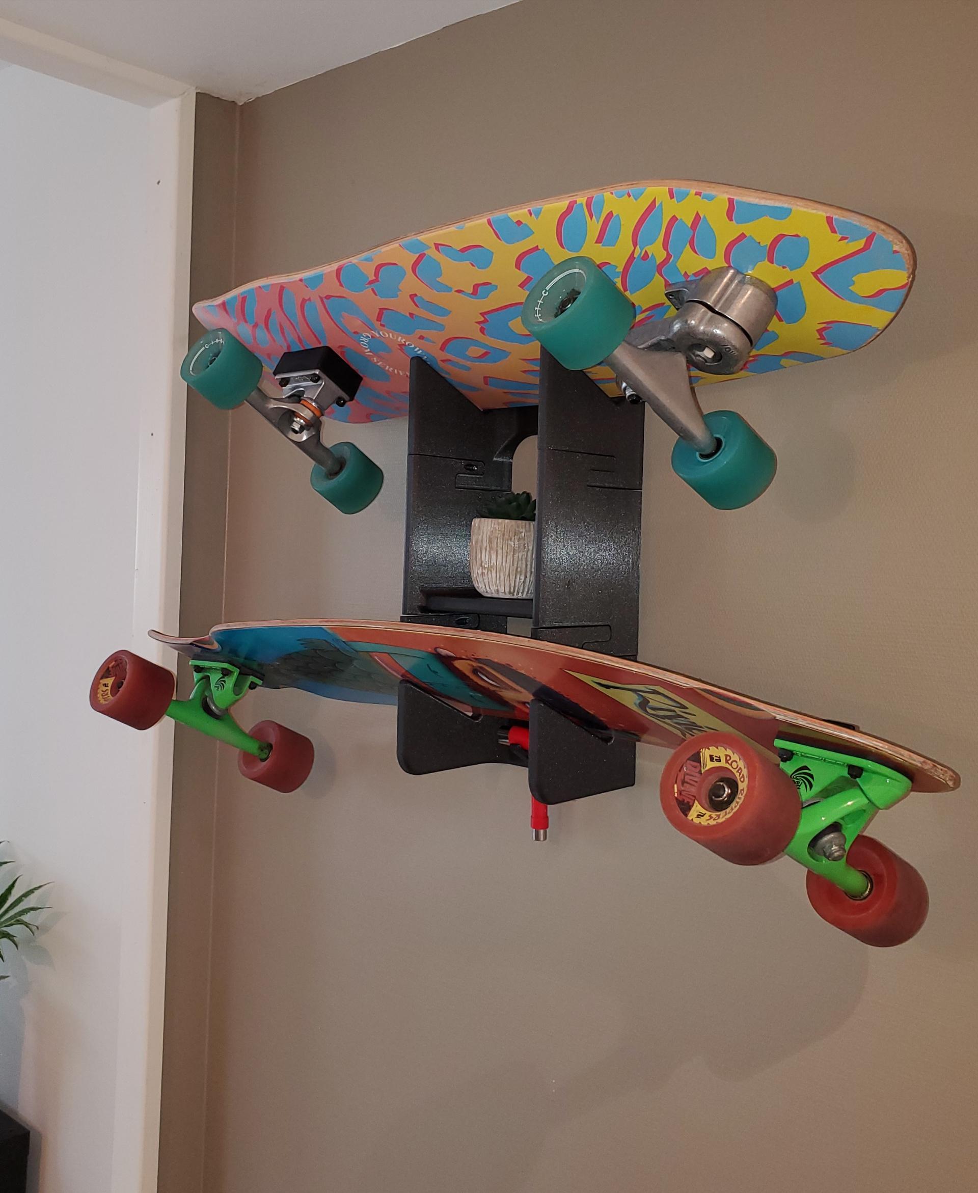 Modular skateboard wall rack  3d model
