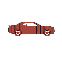 Dodge Challenger 3D Car Flip Art Desk Display 3d model