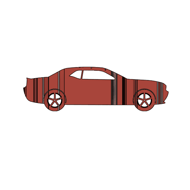 Dodge Challenger 3D Car Flip Art Desk Display 3d model