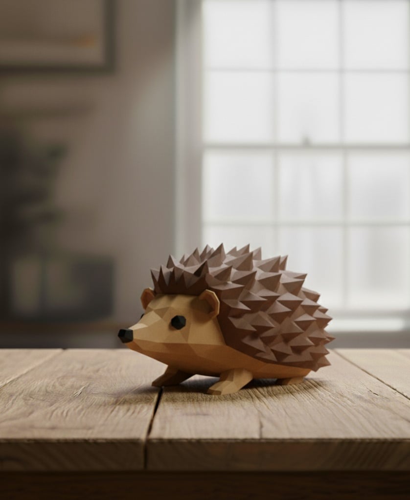 hérisson lowploy 3d model