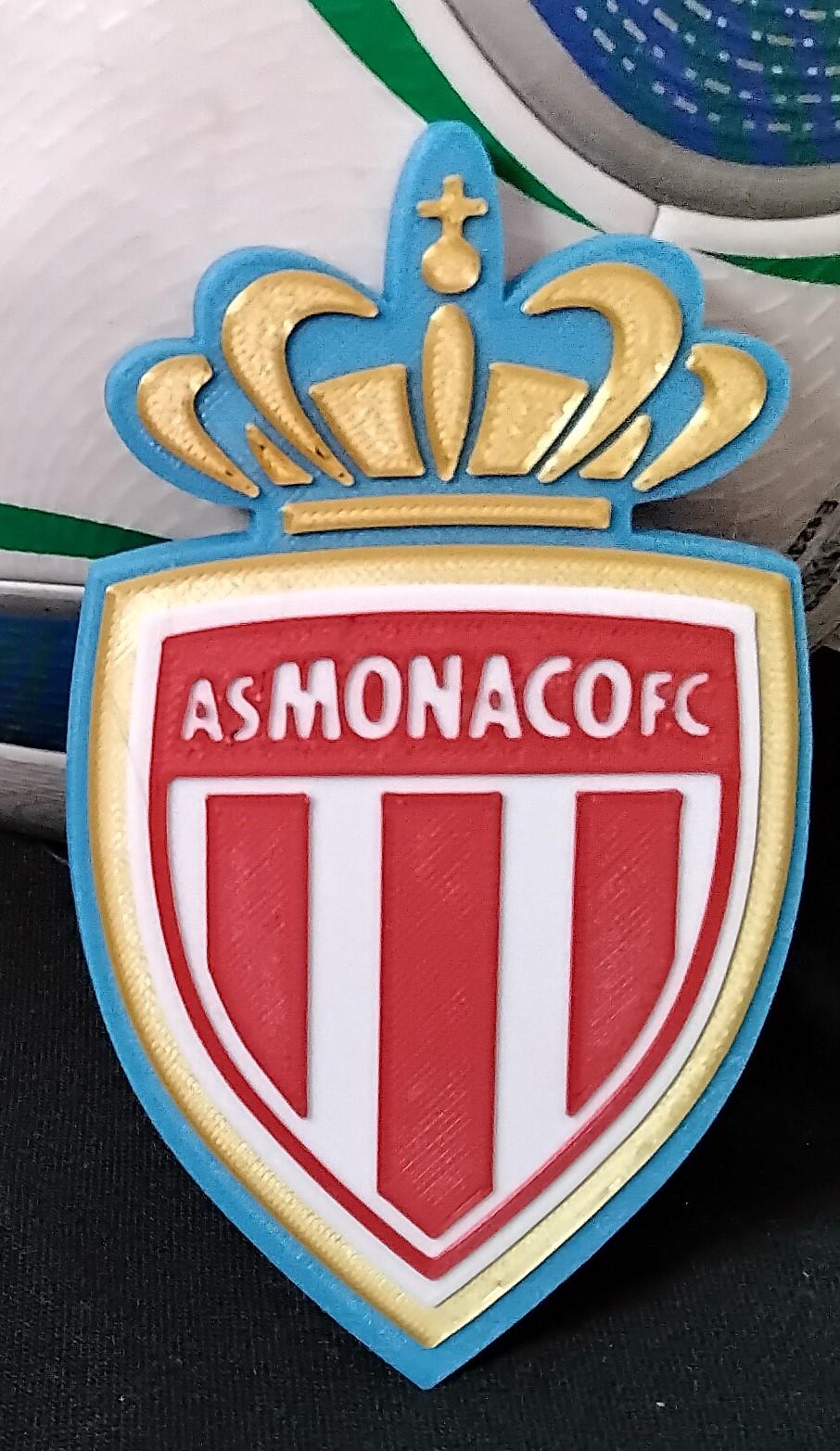 Concave AS Monaco FC coaster or plaque 3d model
