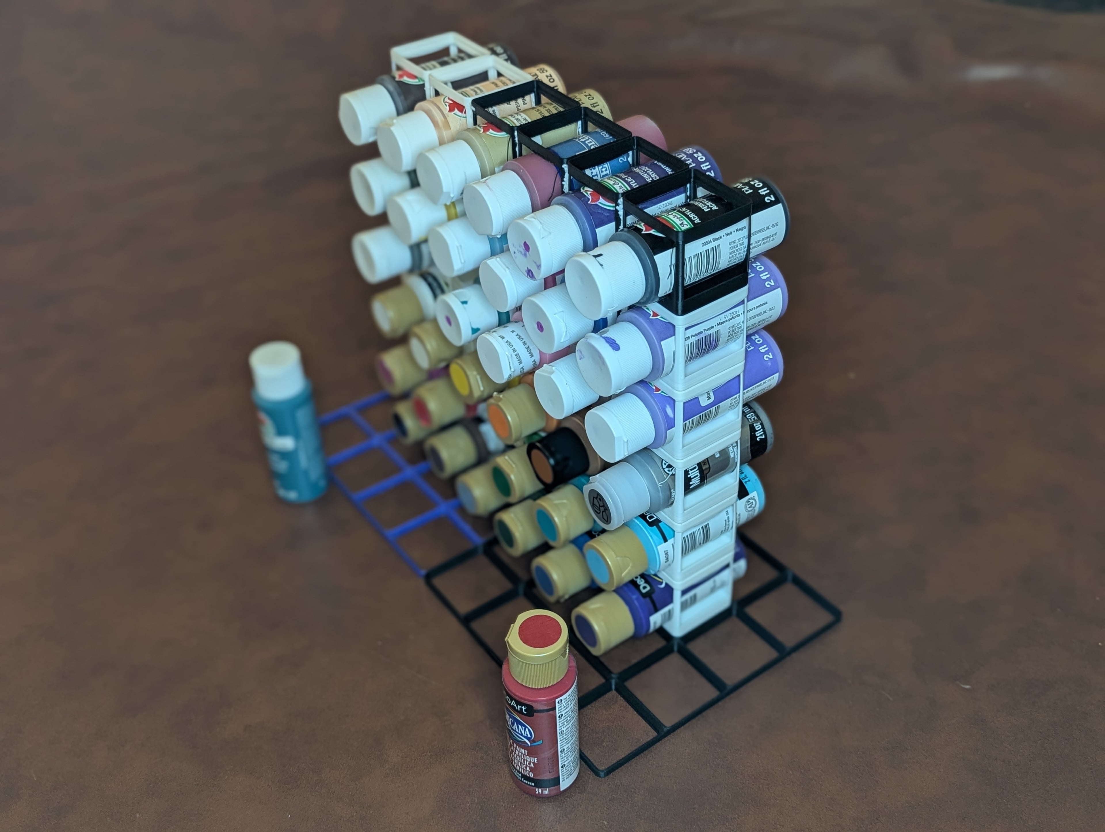 Paint bottle holder 59mL- horizontal - gridfinity 3d model