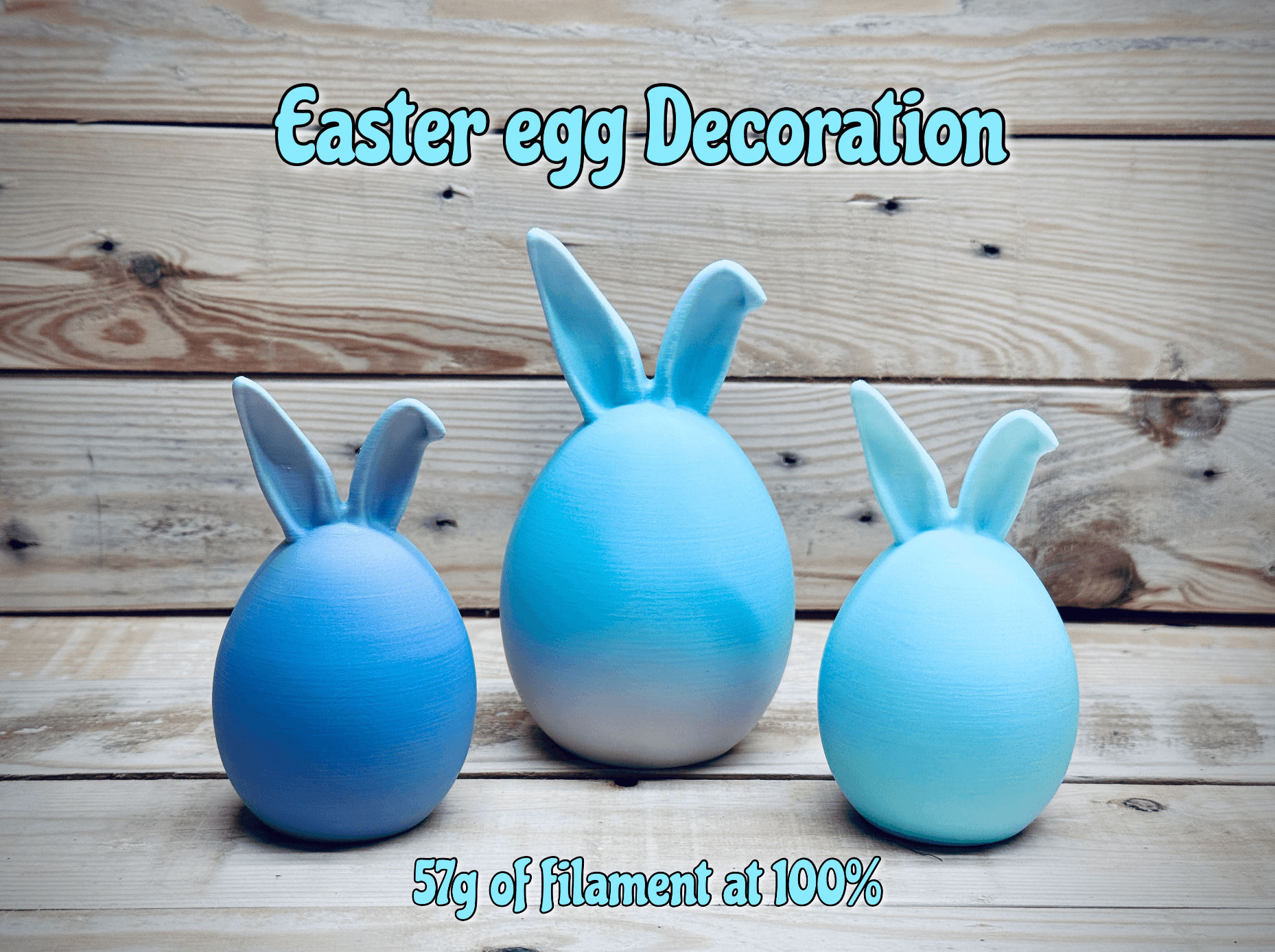 Easter BunnyEgg Decor 3d model