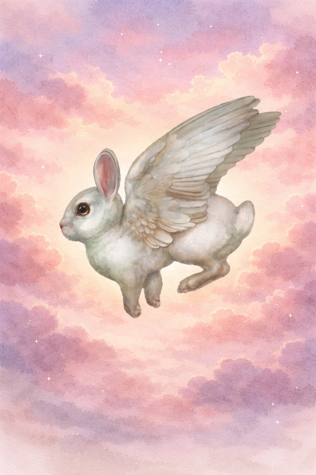 Bunnyfly - winged Rabbit 3d model