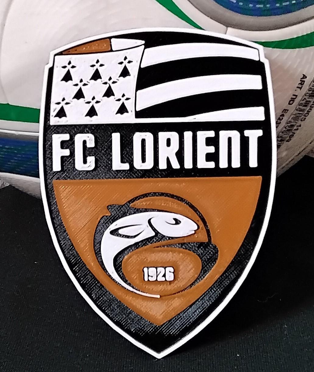 Football Club Lorient Bretagne Sud (Lorient) coaster or plaque 3d model