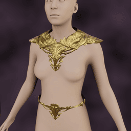 FANTASY SORCERERS ROBE ARMOR PARTS BALDURS GATE 3 3d model