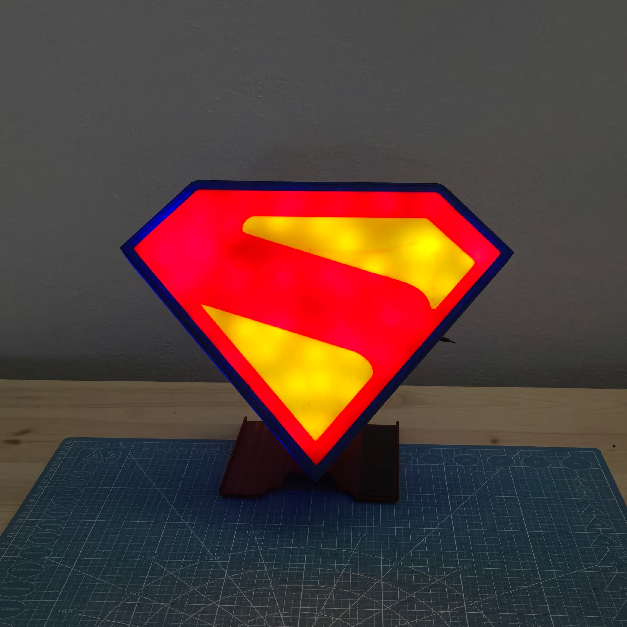 Superman Box Lamp 3d model