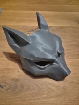 Kitsune Mask – Japanese Fox Spirit Cosplay Mask 3d model