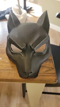 Kitsune Mask – Japanese Fox Spirit Cosplay Mask 3d model