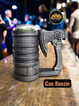 SciFi Tech Axe Koozie 3d model