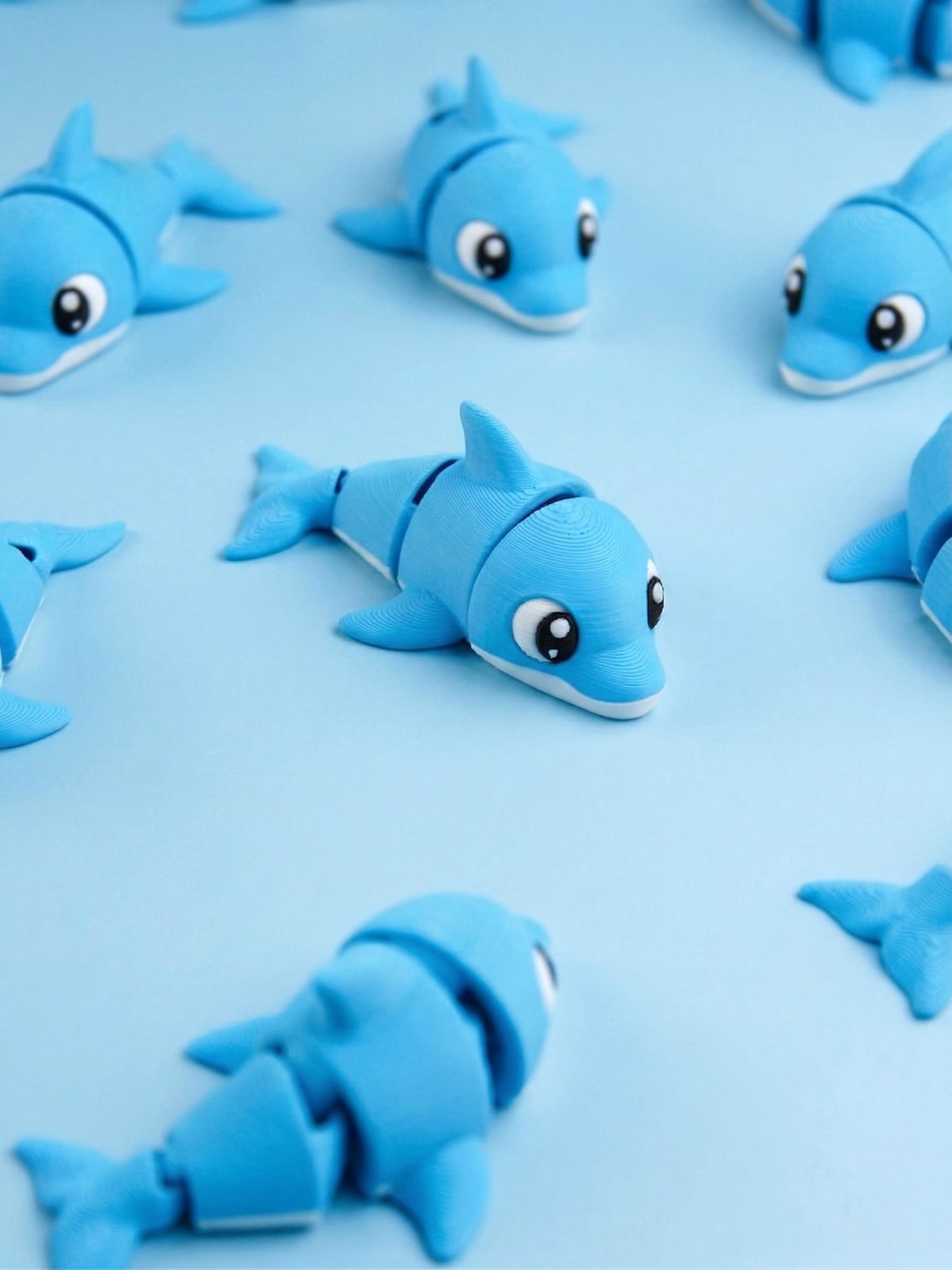 Flexi Dolphin - Toy/Keychain 3d model
