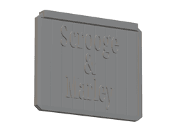 FHW Nerf Sign Scrooge and Marley 3d model