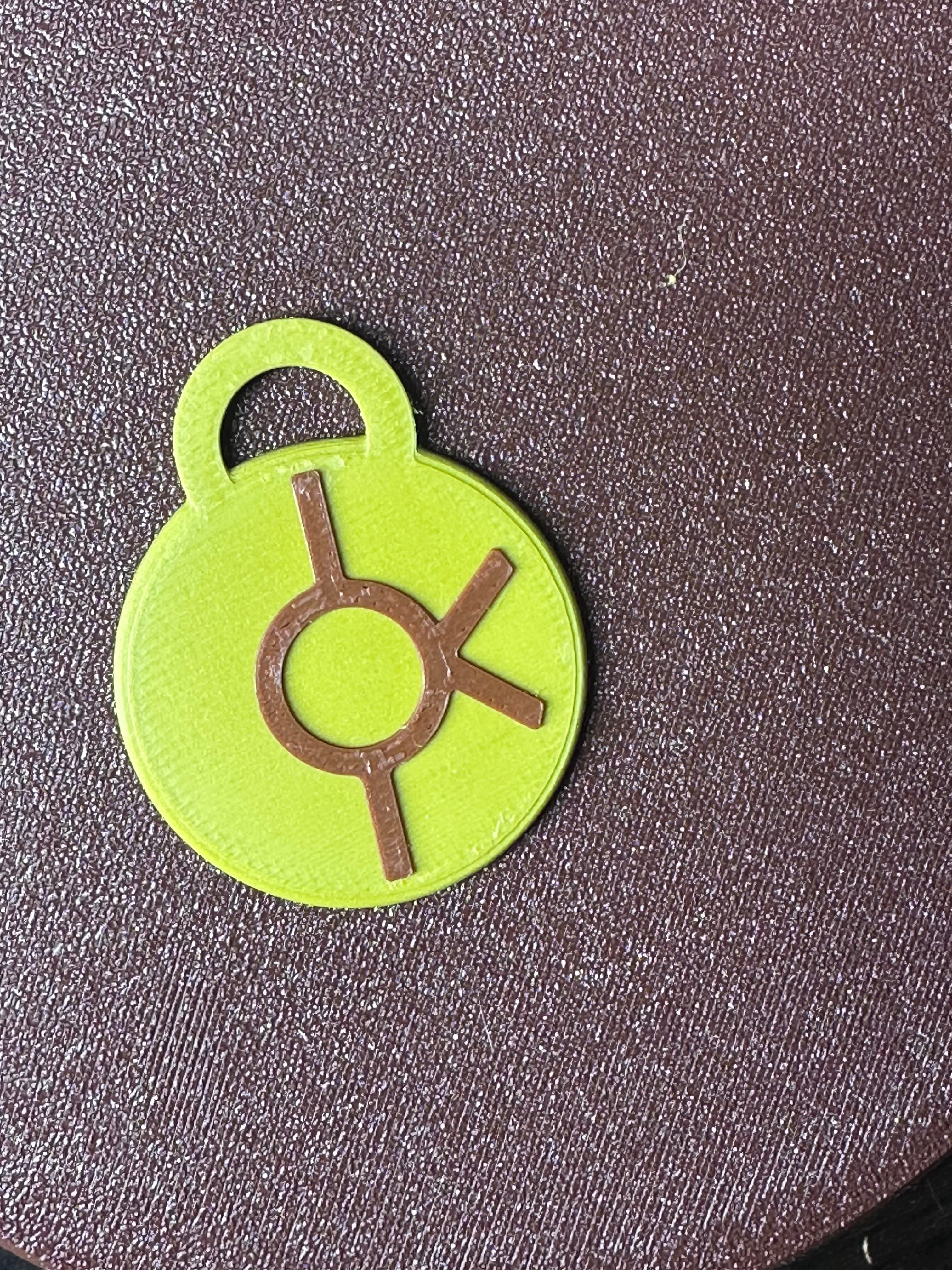 POKEMON UNOWN MMU KEYCHAIN OR BAG PULL “K” 3d model