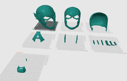 Captain America Rivals Helmet 3D Printer File STL 3d model