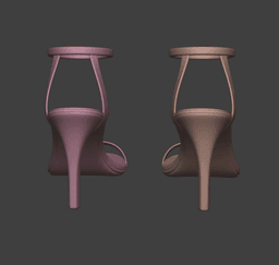 Ankle Strap Heels - Monster High dolls and 1:6 BJD dolls compatible 3d model