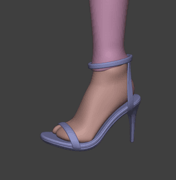Ankle Strap Heels - Monster High dolls and 1:6 BJD dolls compatible 3d model