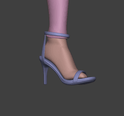 Ankle Strap Heels - Monster High dolls and 1:6 BJD dolls compatible 3d model